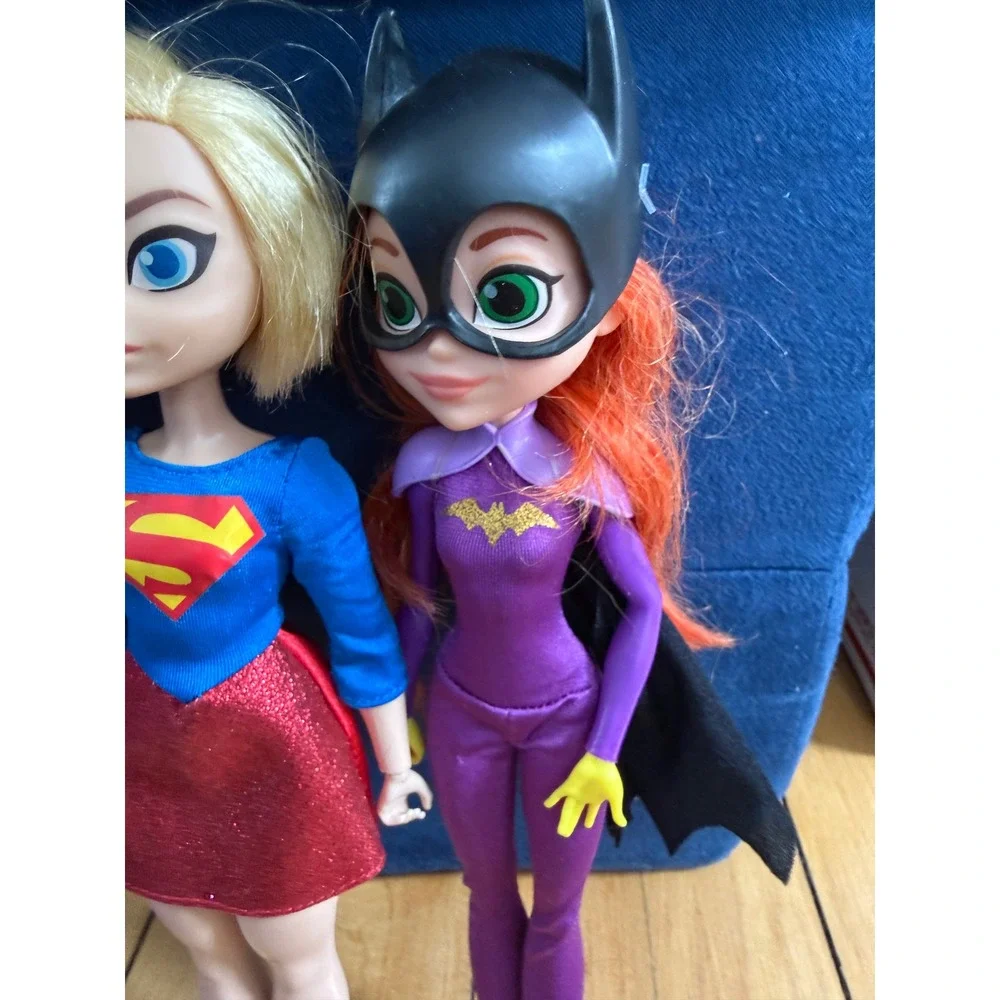 DC Superhero doll bundle of‎ three batgirl, Harley Quinn, and supergirl